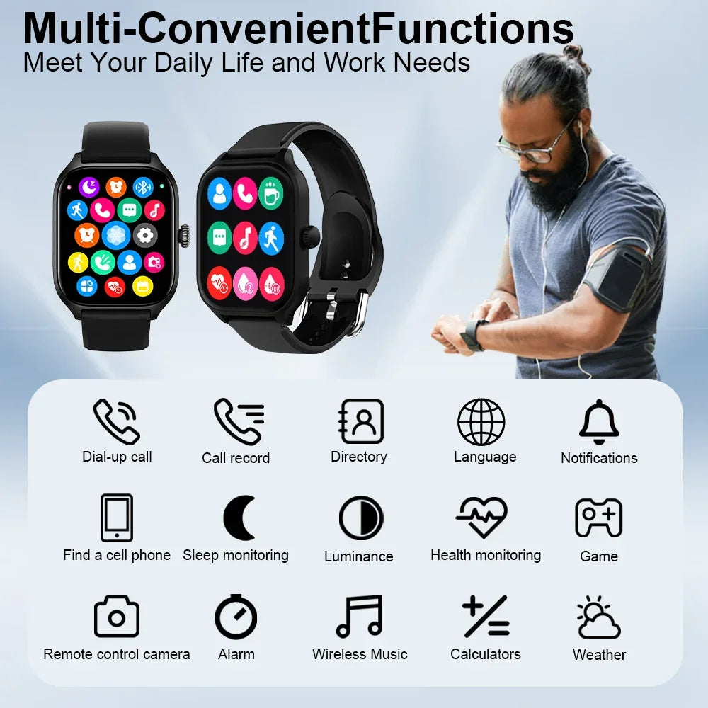 Fitness Smartwatch with 2.01" HD Display