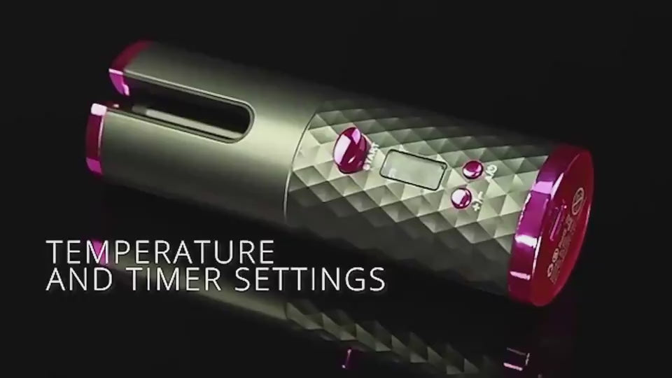 Rechargeable Automatic Hair Curler with LCD Display